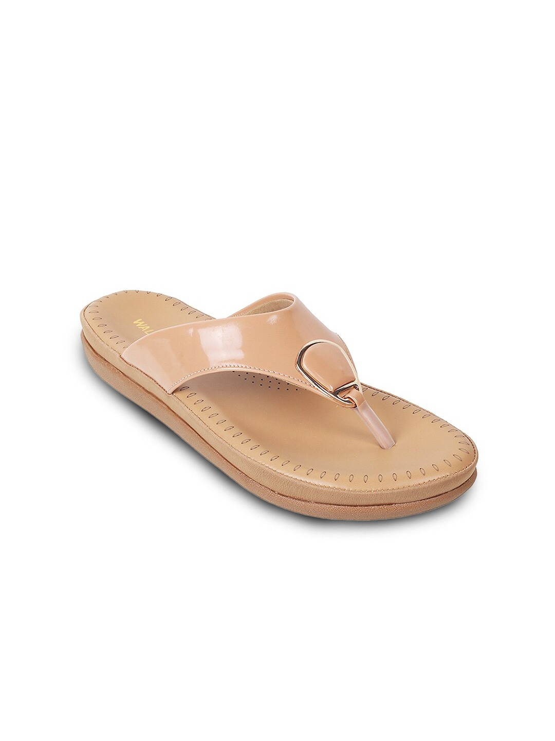 

WALKWAY by Metro Embellished Open Toe Flats, Beige