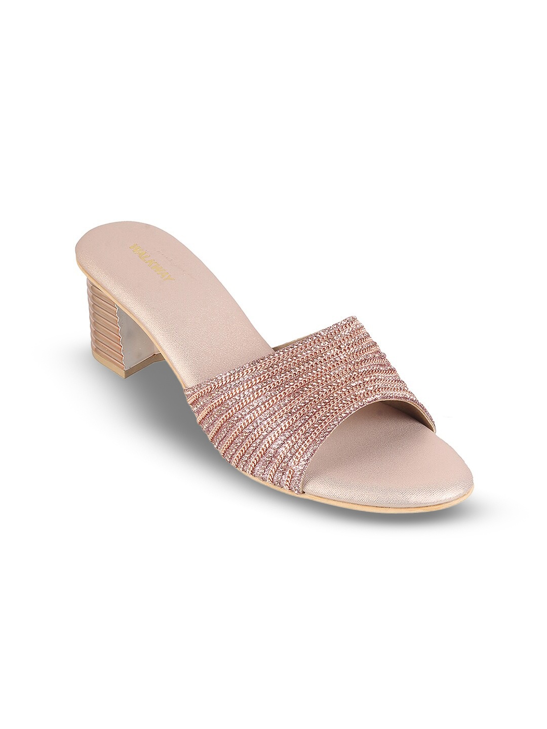 

WALKWAY by Metro Embellished Open Toe Block Heels, Pink
