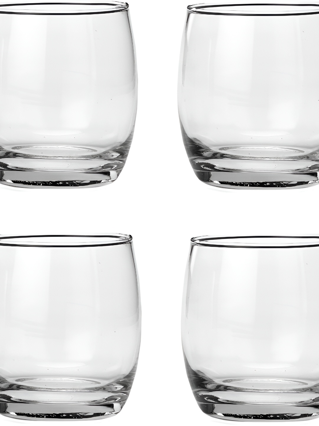 

Afast Transparent 4 Pieces Whisky Glass 350 ML Each
