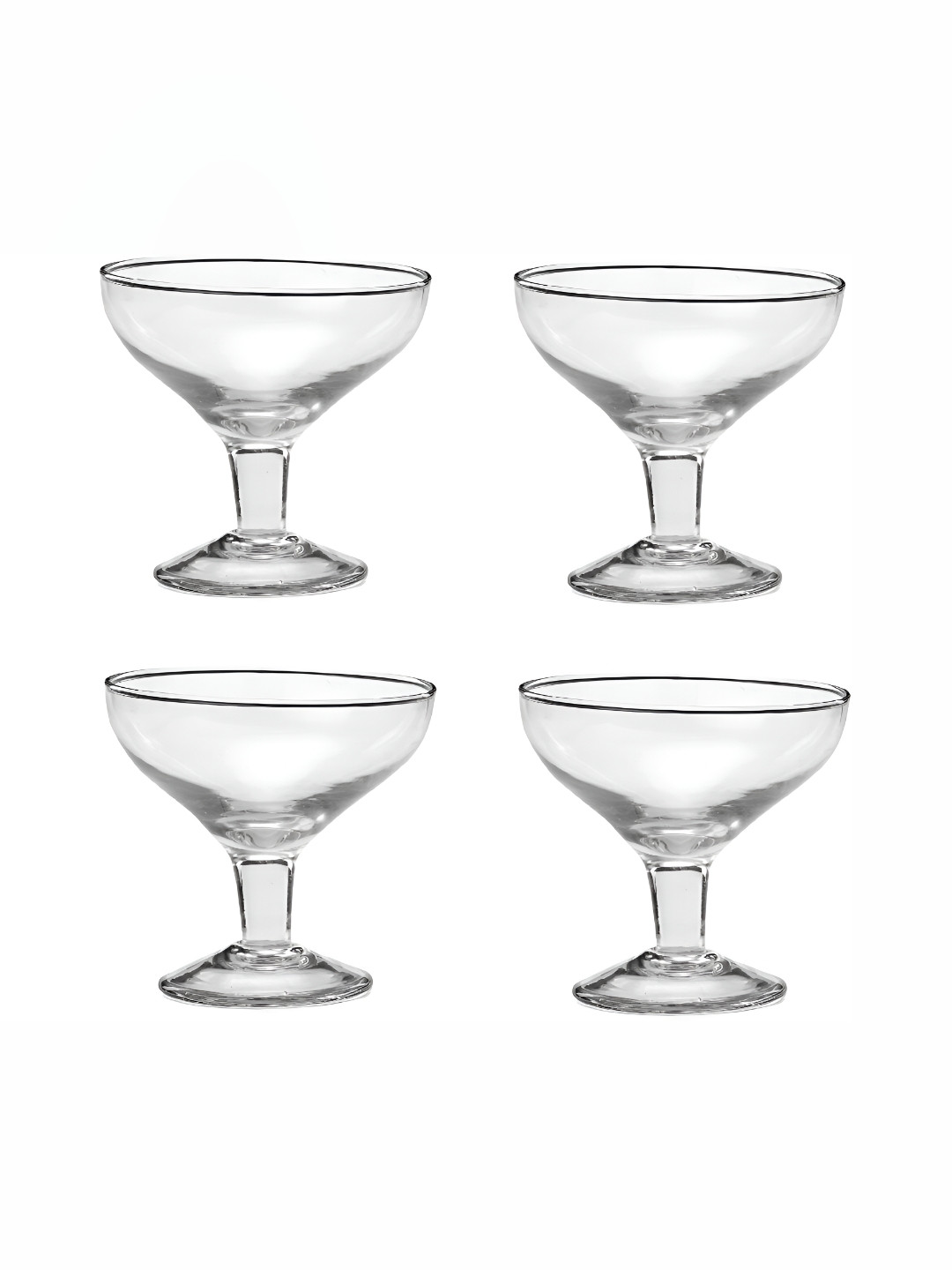 

Afast Transparent 4 Pieces Glass Brandy Snifter 100 ML Each
