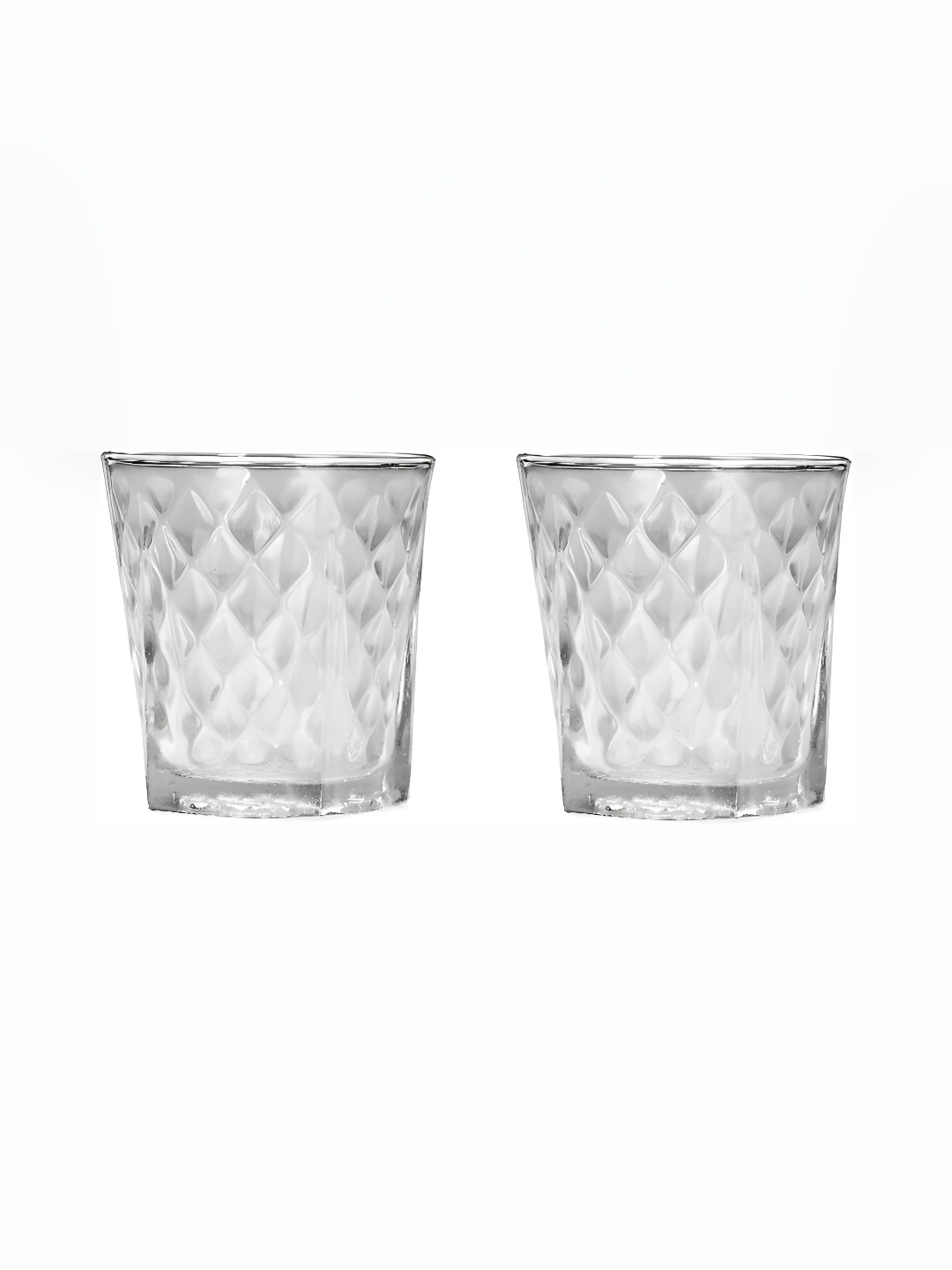 

Afast Transparent 2 Pieces Textured Whisky Glass 150 ML Each