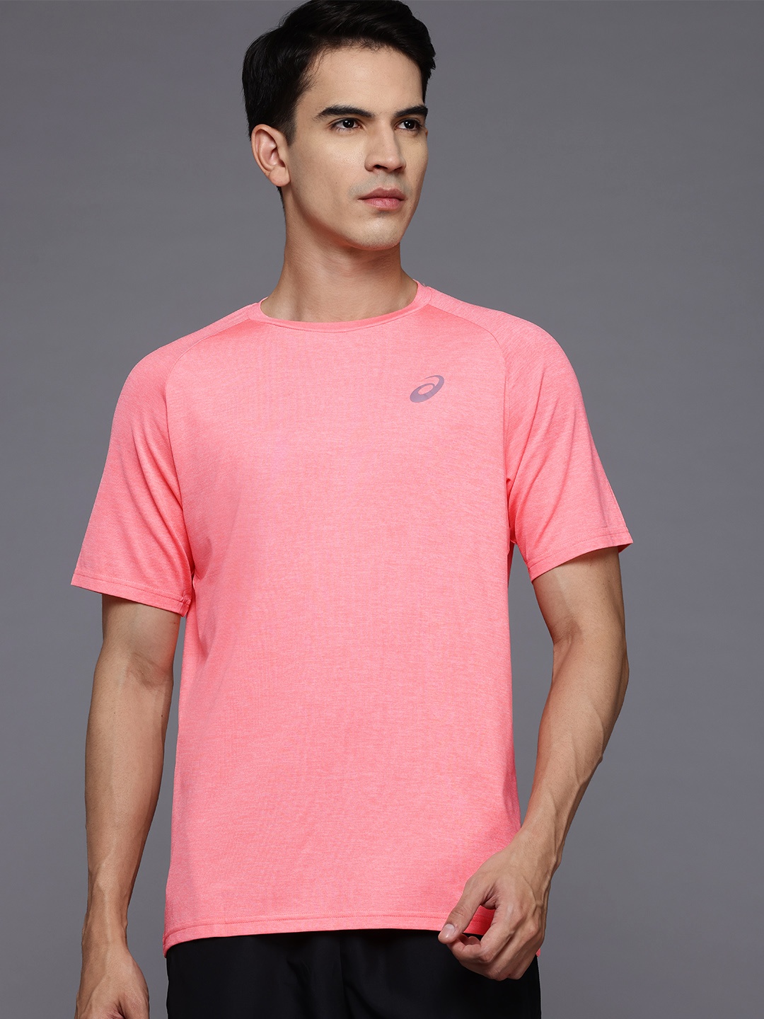 

ASICS Raglan Sleeve Running T-shirt, Pink