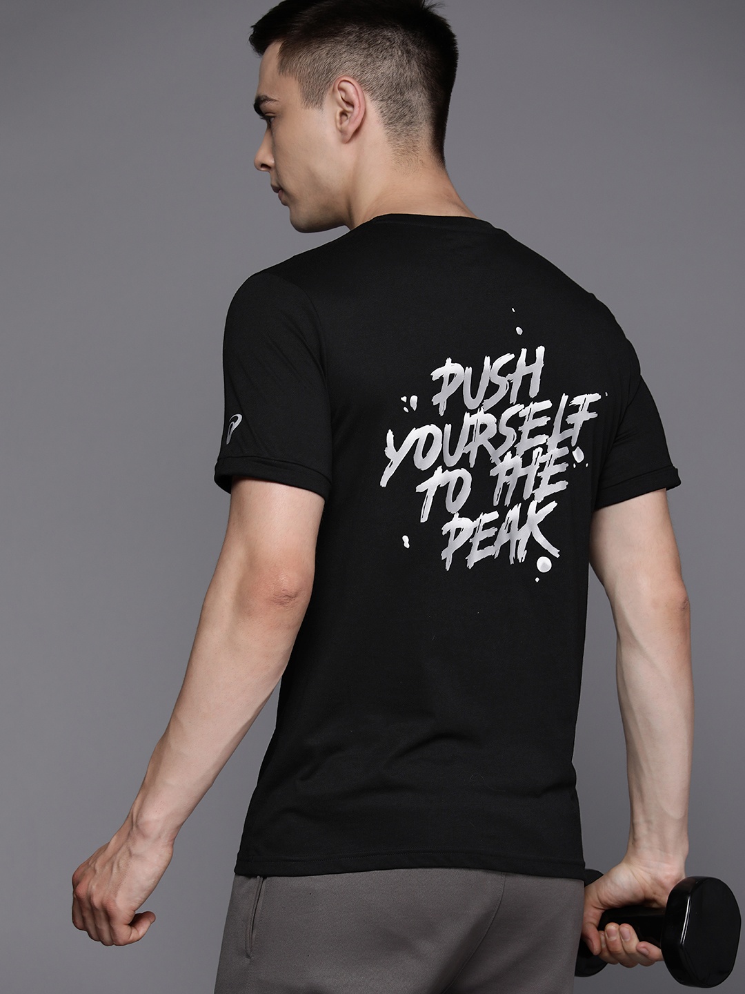 

ASICS Men Typography Printed T-shirt, Black