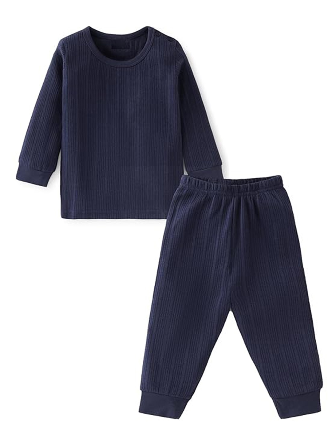 

BAESD Boys Lightweight Pure Cotton Thermal Set, Navy blue