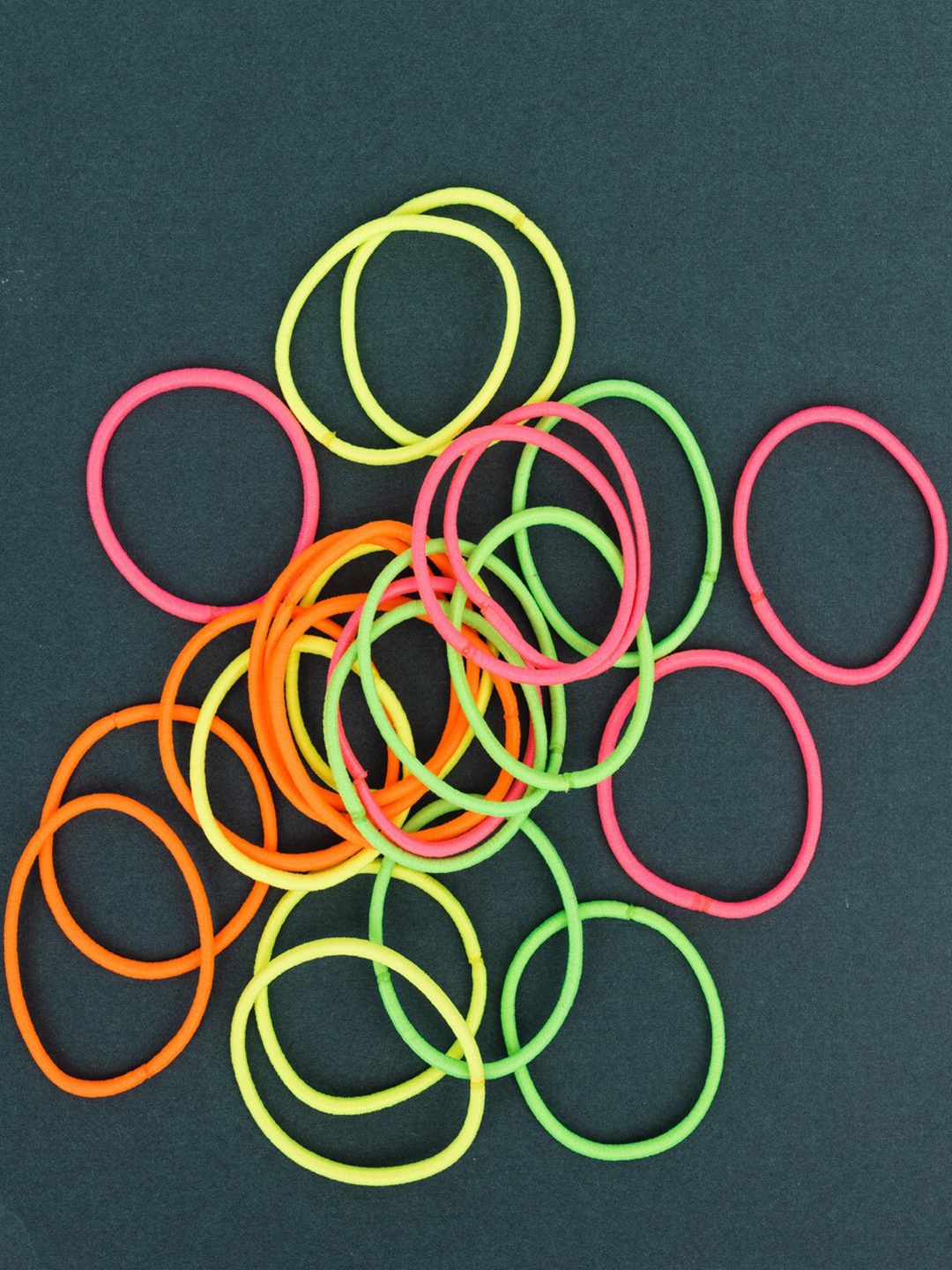 

Jewelz Set of 50 Cotton Seamless Ponytail Holders, Pink