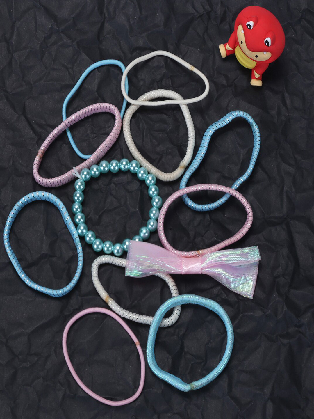 

Jewelz Girls Set of 20 Ponytail Holders, Blue