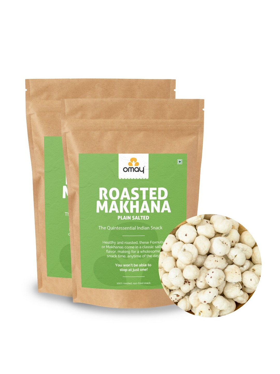 

Omay Foods Roasted Makhana 30g Each, Green
