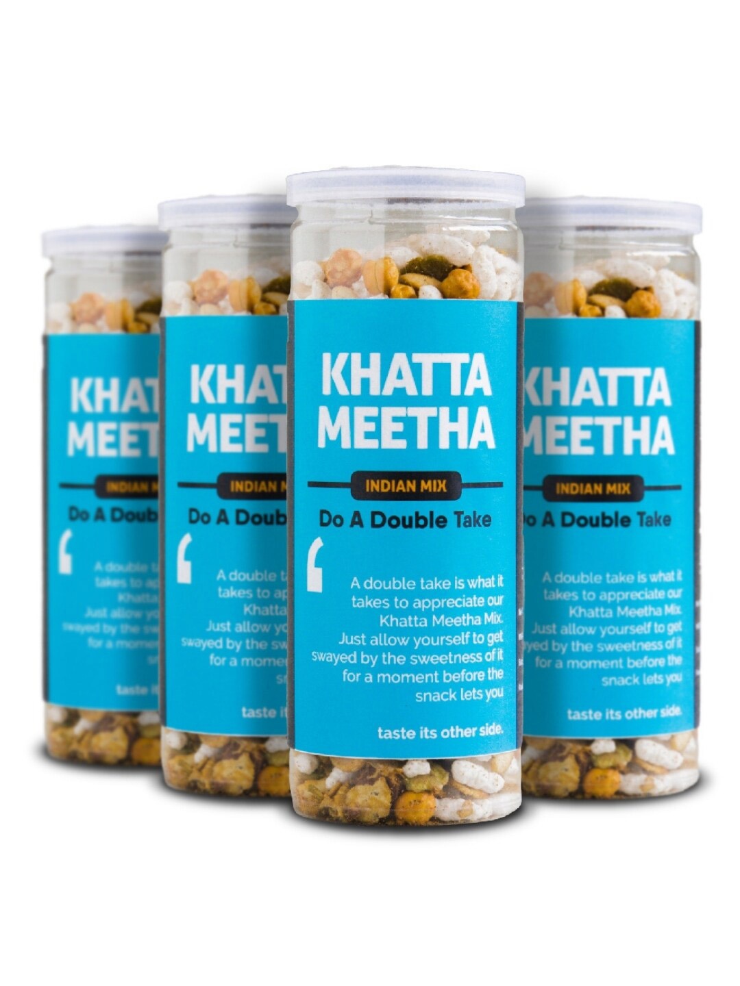 

Omay Foods Set of 4 Khatta Meetha -120Gms, Blue