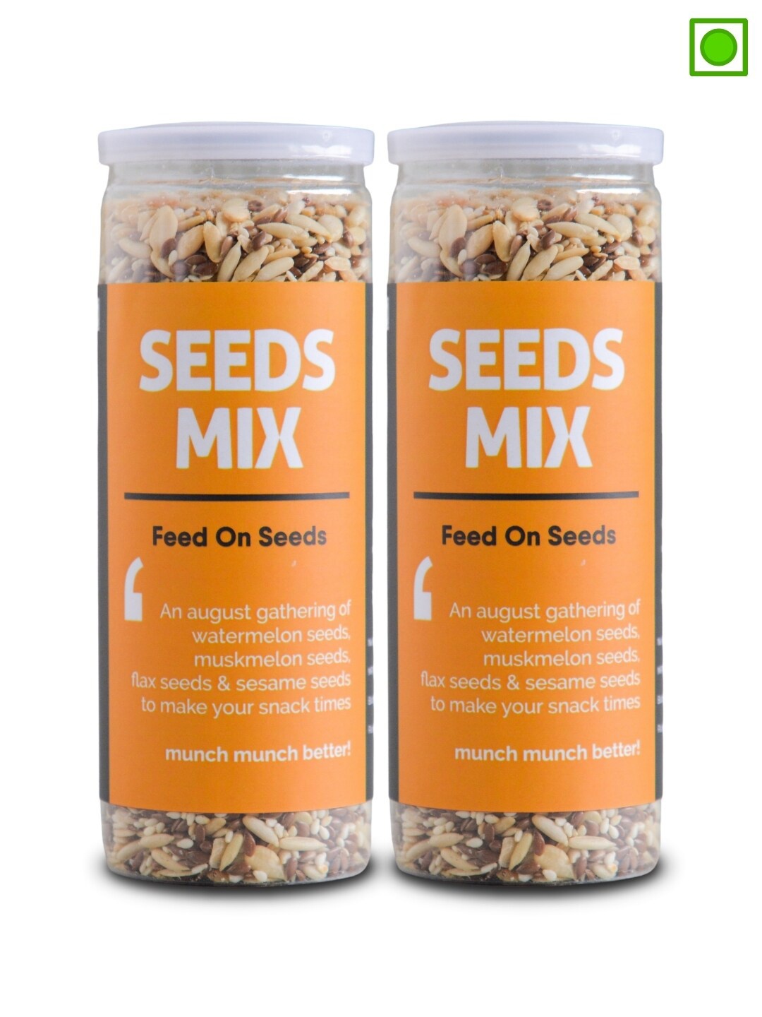 

Omay Foods Set Of 2 Seeds Mix 145g each, Yellow