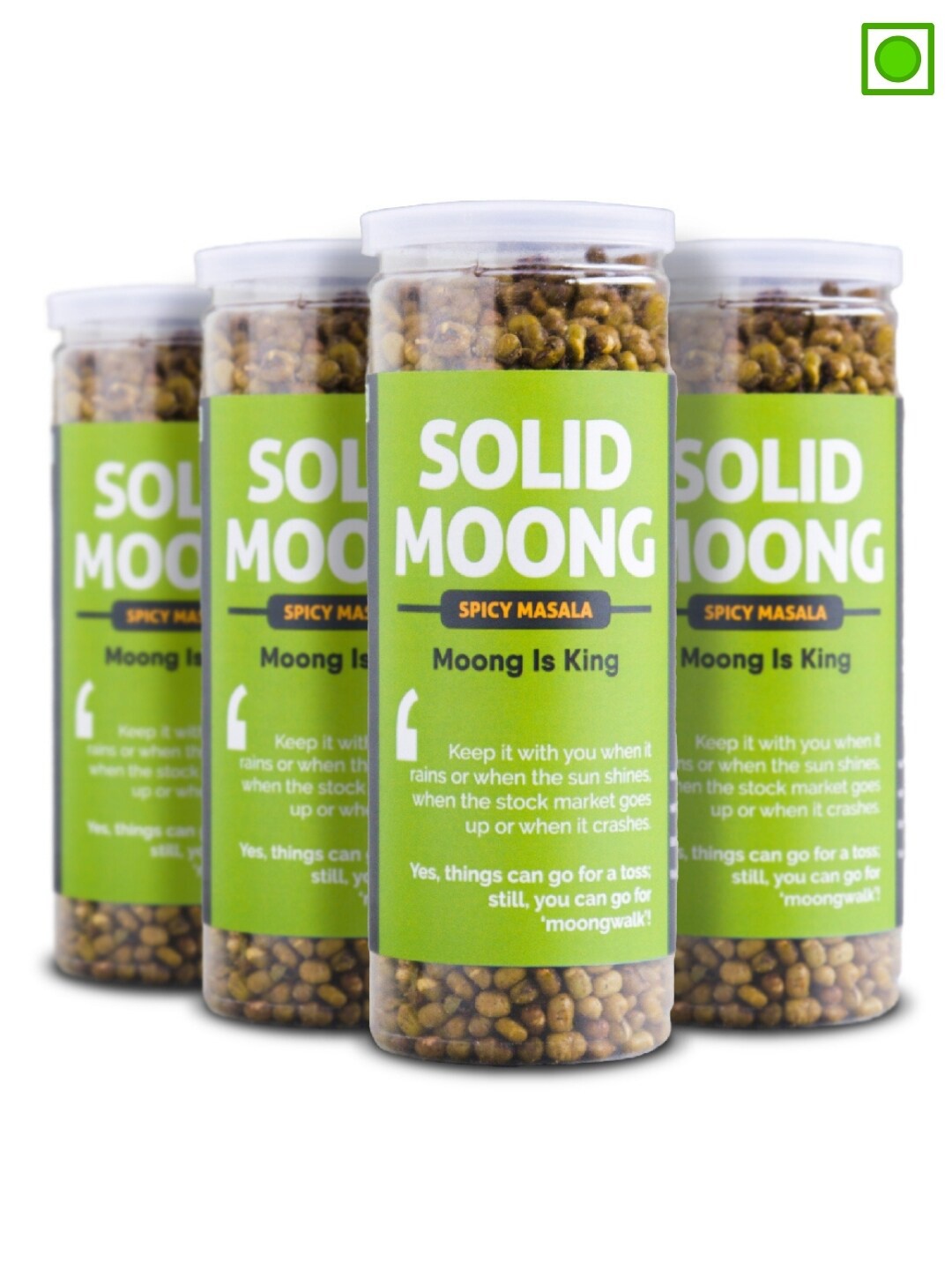 

Omay Foods Set Of 4 Moong 640Gms, Green