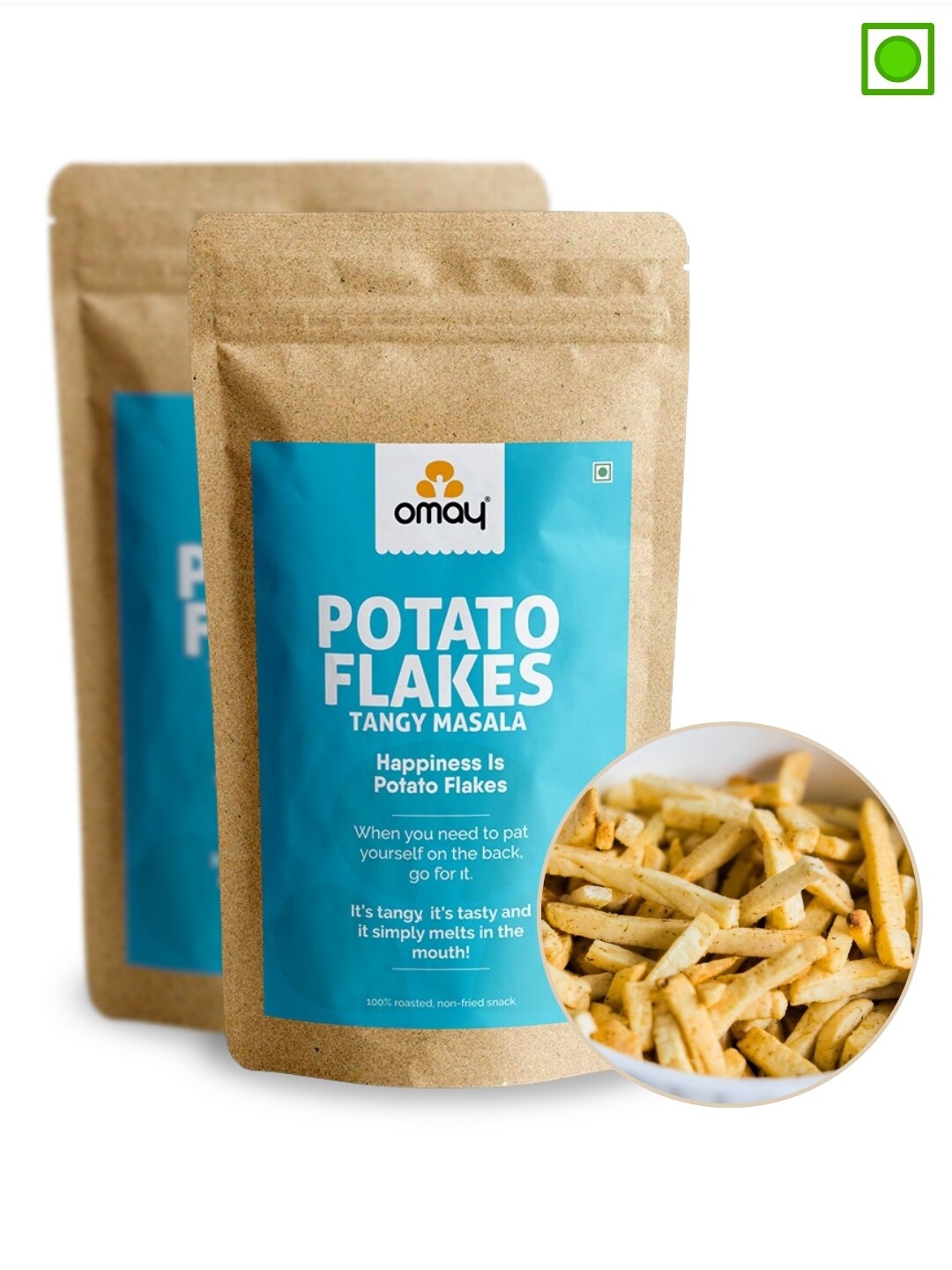 

Omay Foods Potato Flakes 200g Each Pouch, Blue