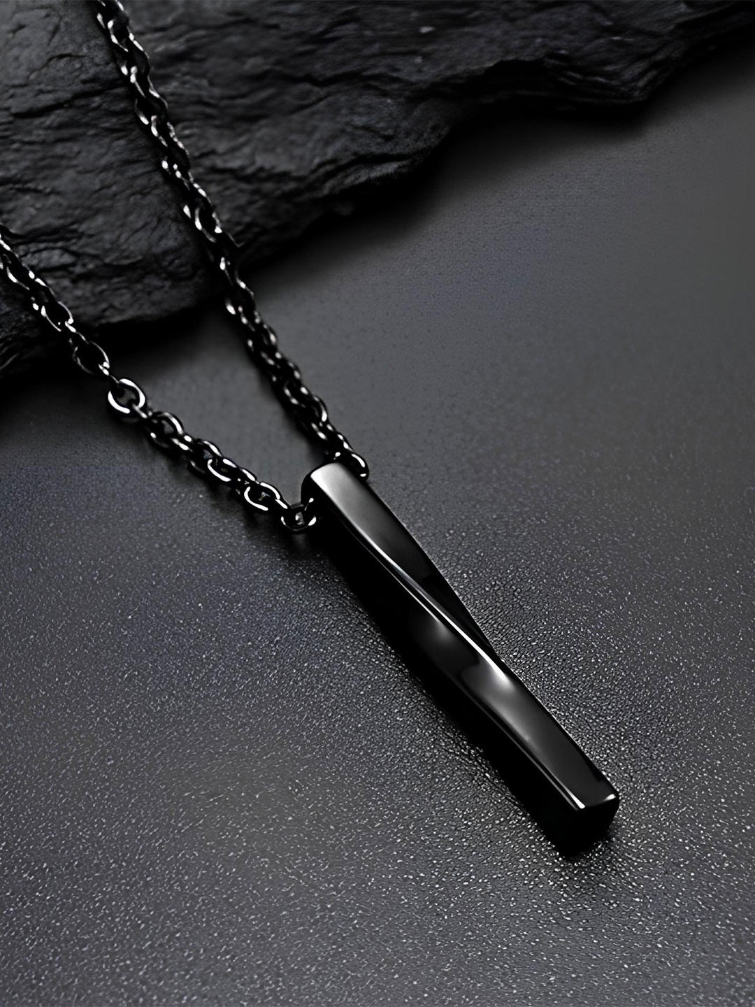 

KARISHMA KREATIONS Set Of 2 Silver Plated Pendant, Black