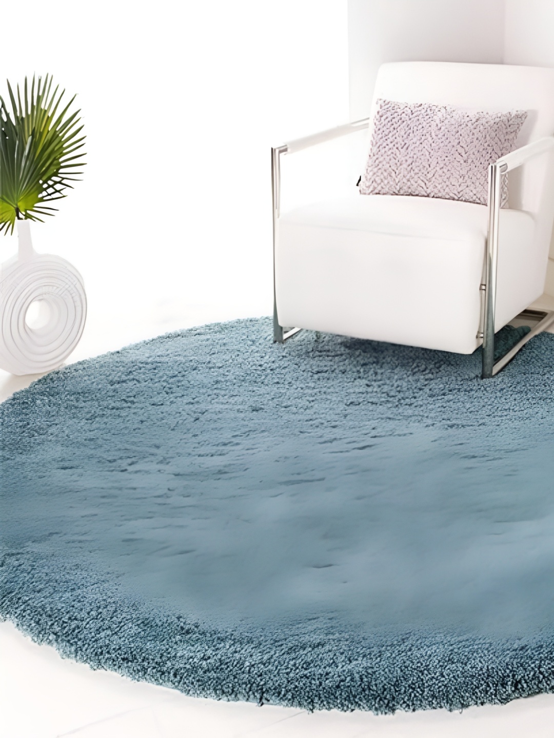 

Shopgallery Blue Anti Skid Shaggy Carpet