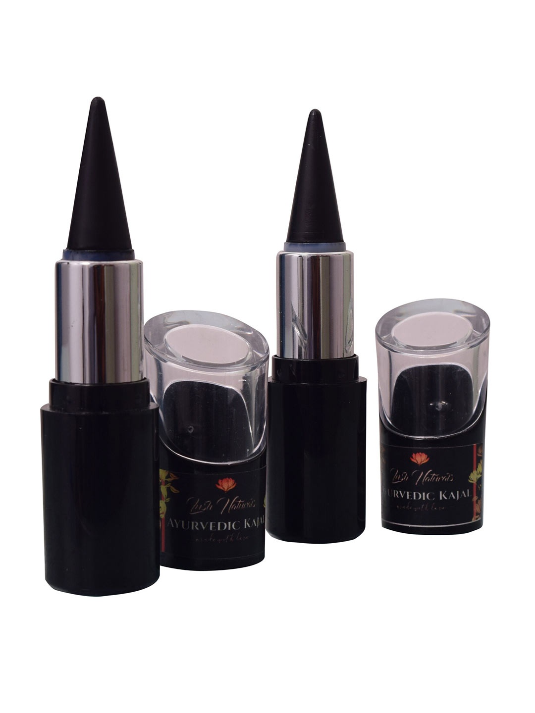 

Lush Naturals 2-Pcs Ayurvedic Kajal - 4g Each, Black