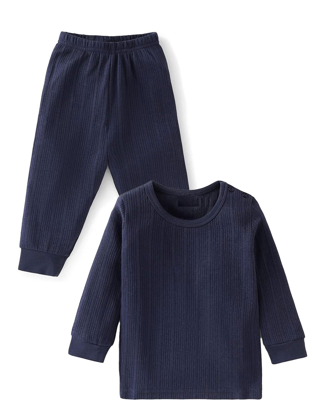 

BAESD Boys Lightweight Pure Cotton Thermal Set, Navy blue