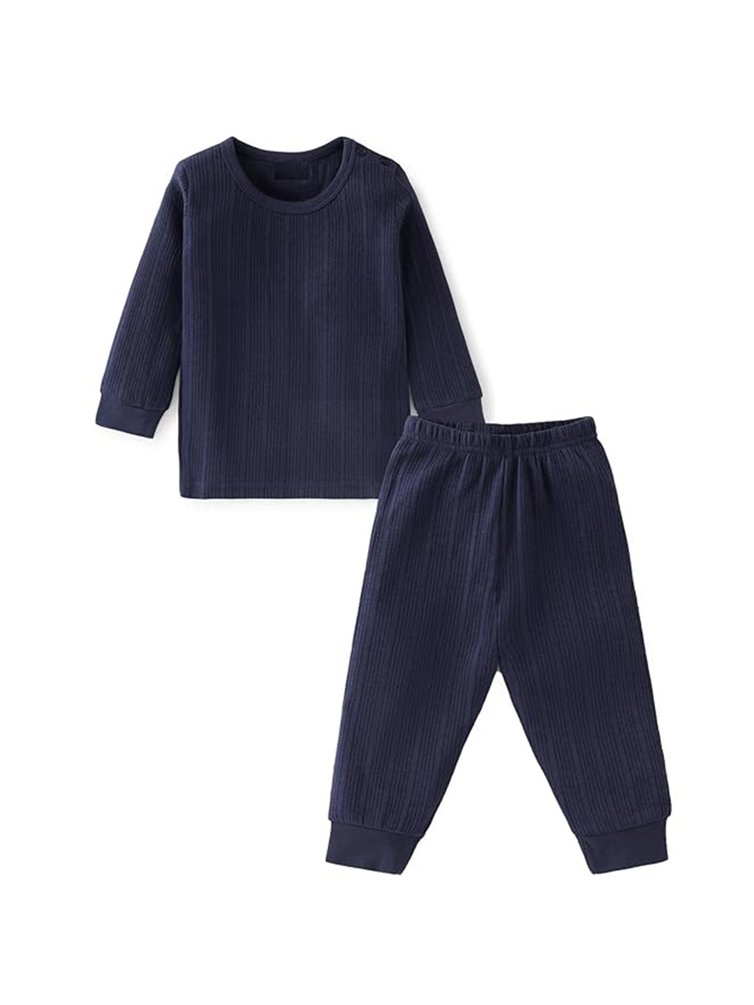 

BAESD Infant Girls Pure Cotton Thermal Set, Navy blue