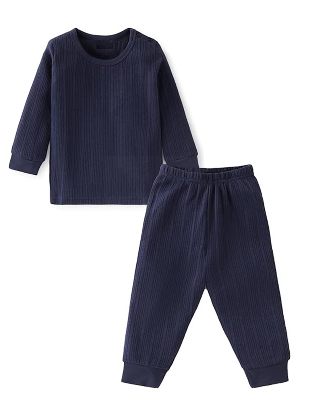 

BAESD Infant Girls Pure Cotton Thermal Set, Navy blue