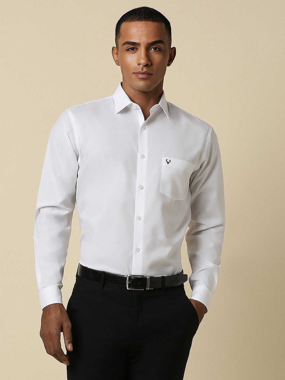 

Allen Solly Slim Fit Pure Cotton Formal Shirt, White