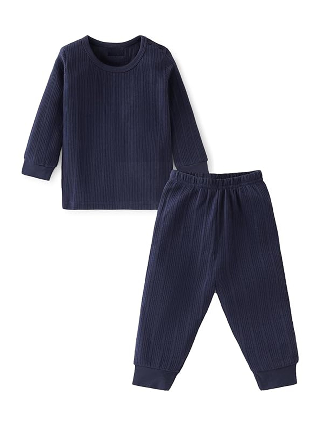 

BAESD Boys Pure Cotton Thermal Set, Navy blue