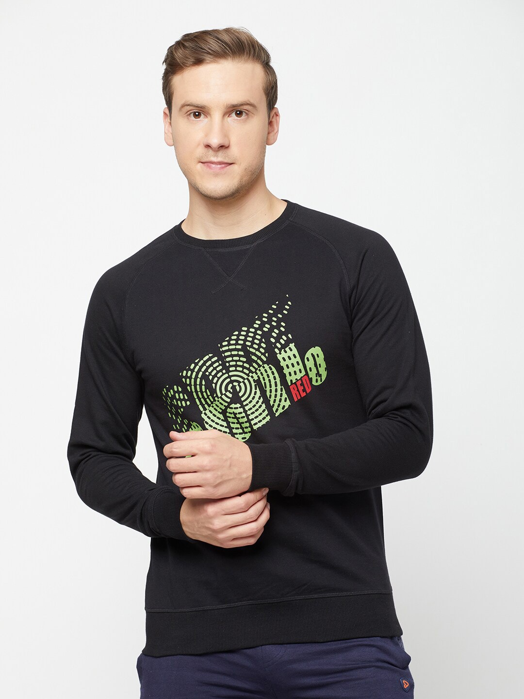 

SPORTO Graphic Printed Sweatshirt, Black