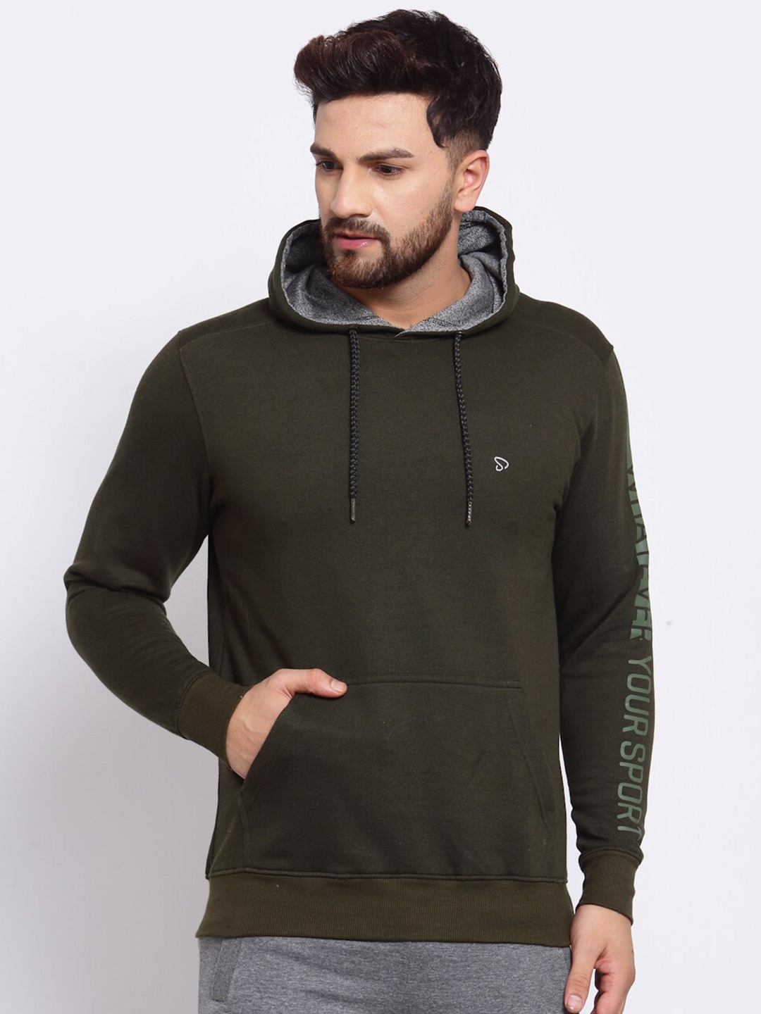 

SPORTO Regular Hooded Sweatshirt, Olive