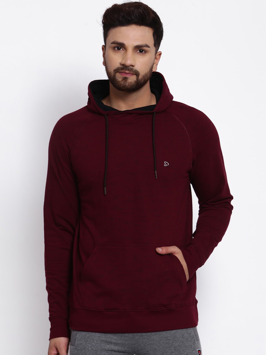 

SPORTO Hooded Pullover Sweatshirt, Burgundy
