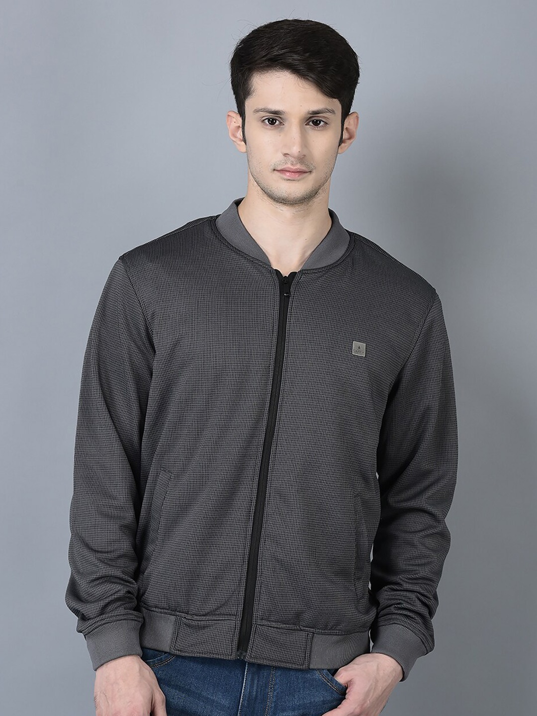 

CANOE Mock Collar Bomber Jacket, Grey