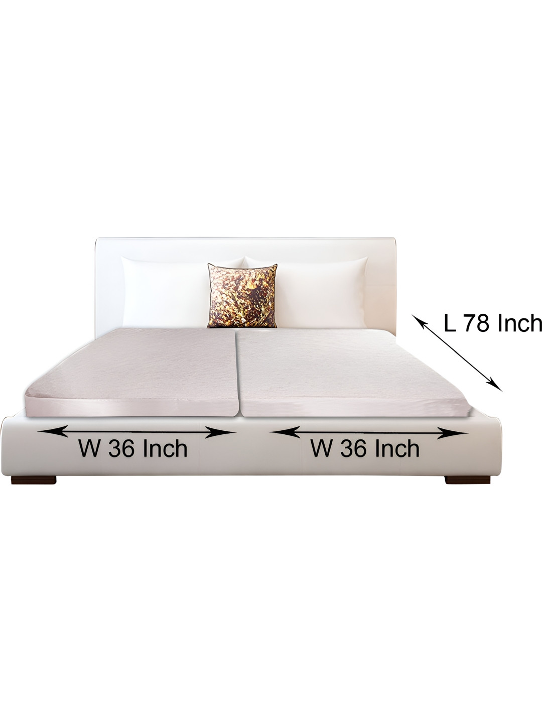 

Stylista Grey Cotton Water Resistant Elastic Strap King Mattress Protector