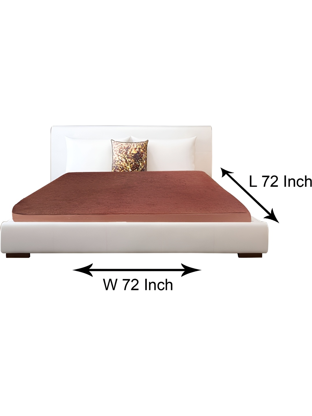 

Stylista Brown Cotton Water Resistant Elastic Strap King Mattress Protector