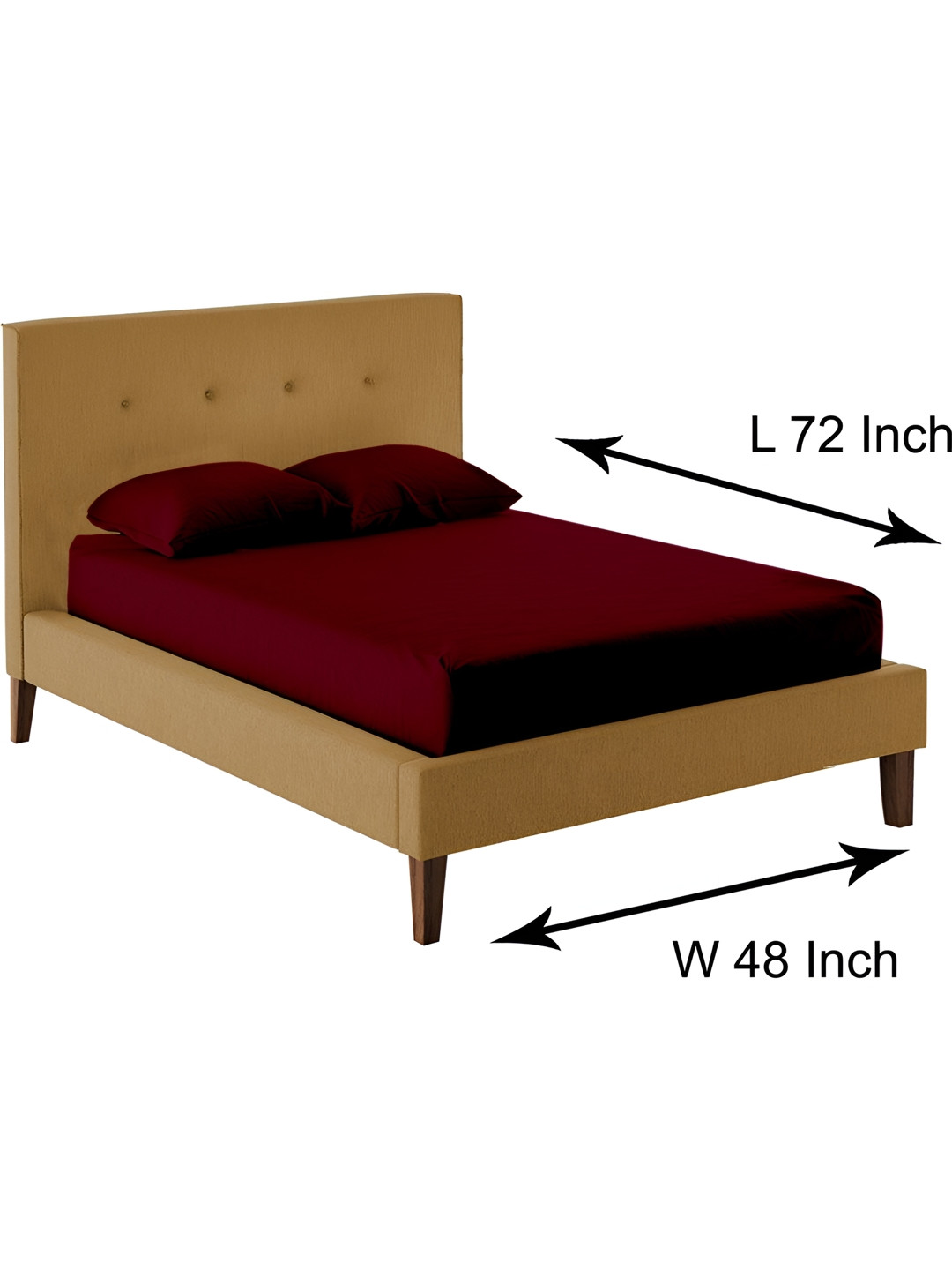 

Stylista Red Cotton Water Resistant Elastic Strap Single Mattress Protector