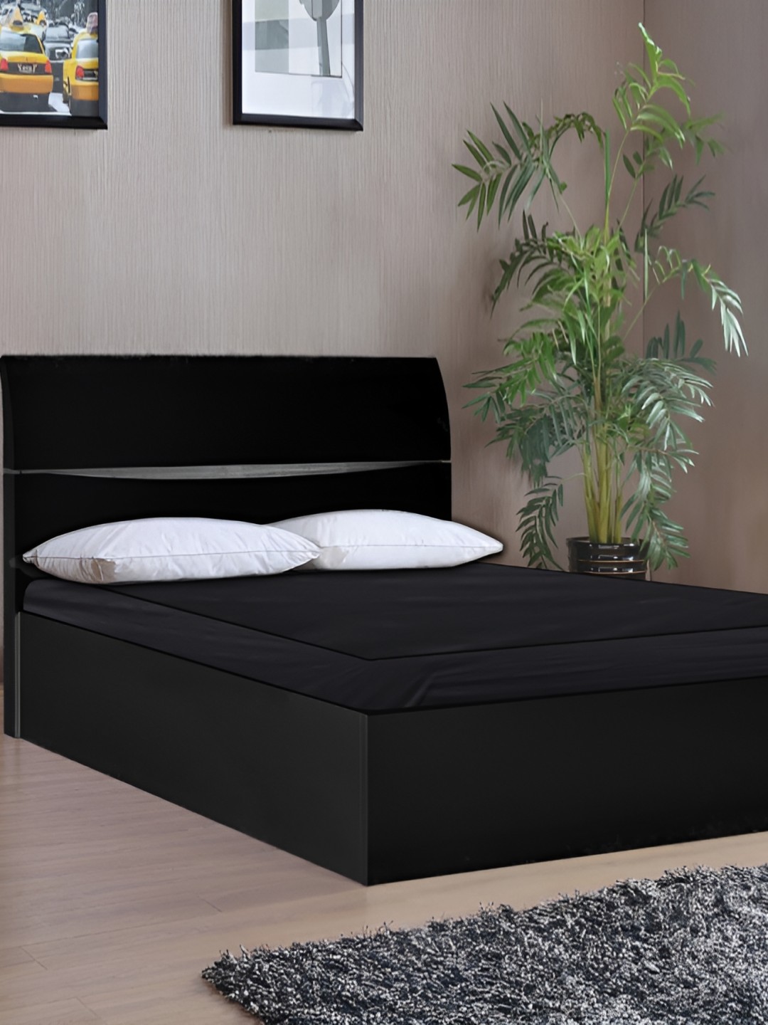 

Stylista Black Cotton Water Resistant Elastic Strap Single Mattress Protector