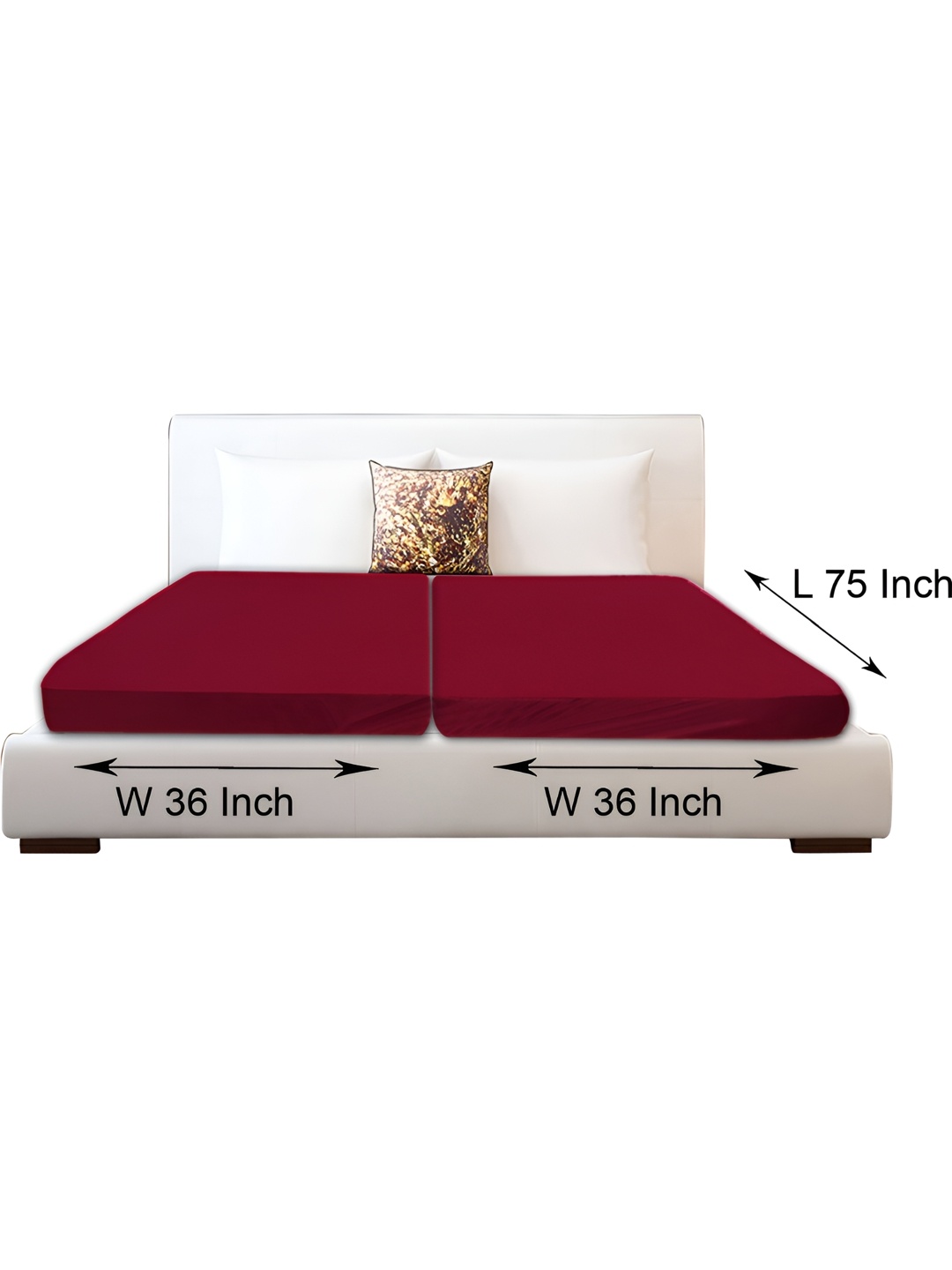 

Stylista Maroon Cotton Water Resistant Mattress Protector