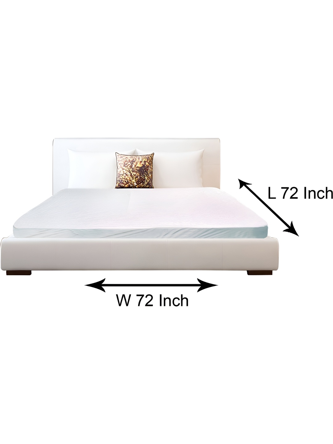

Stylista White Cotton Water Resistant Elastic Strap Mattress Protector