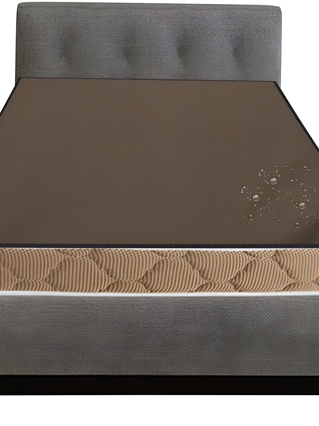 

Stylista Brown Cotton Water Resistant Mattress Protector
