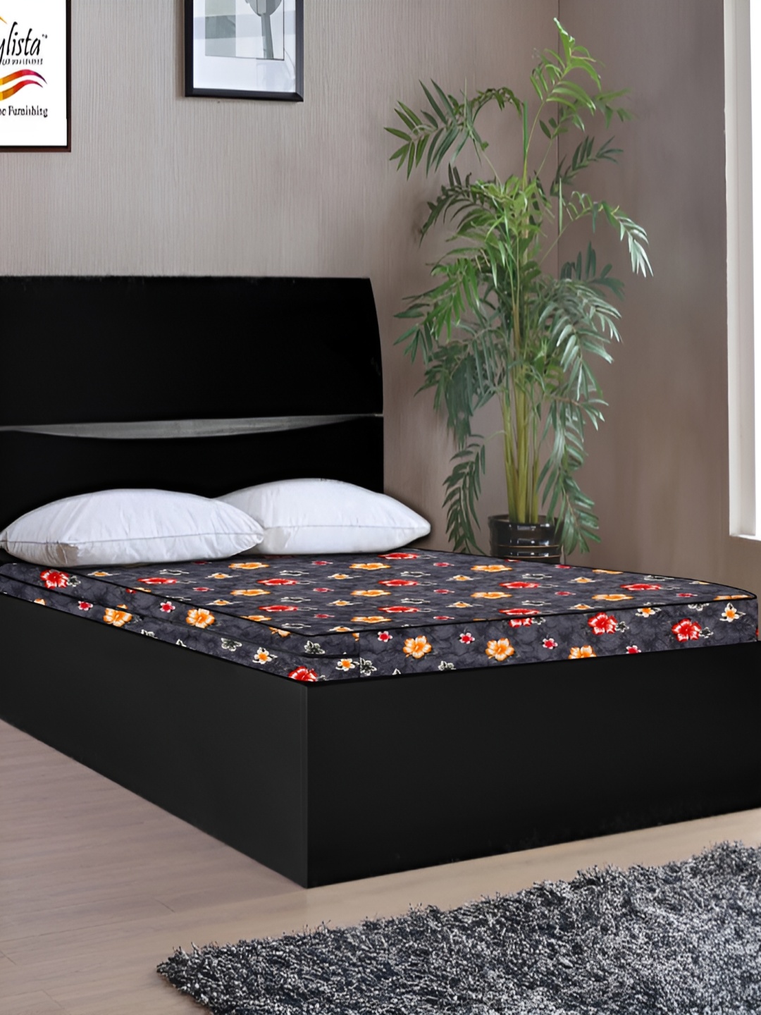 

Stylista Grey Cotton Water Resistant Zippered Single Size Mattress Protector