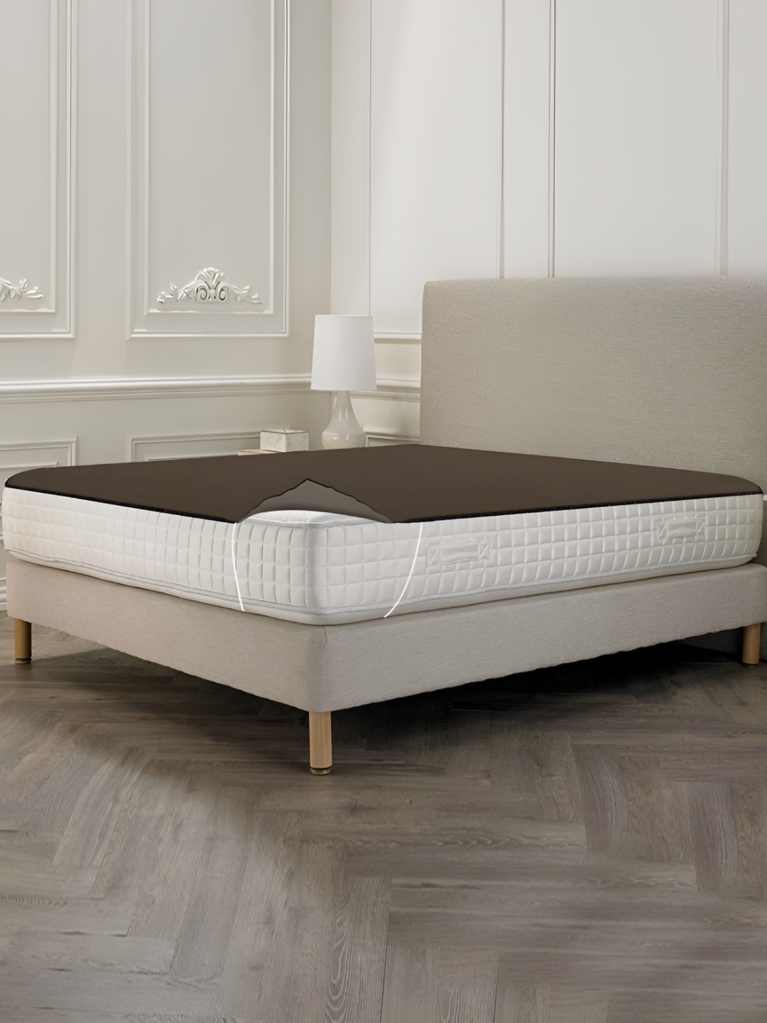 

Stylista Beige Cotton Water Resistant Mattress Protector