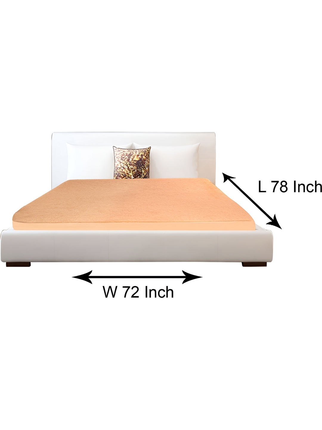 

Stylista Beige Cotton Water Resistant Elastic Strap King Size Mattress Protector