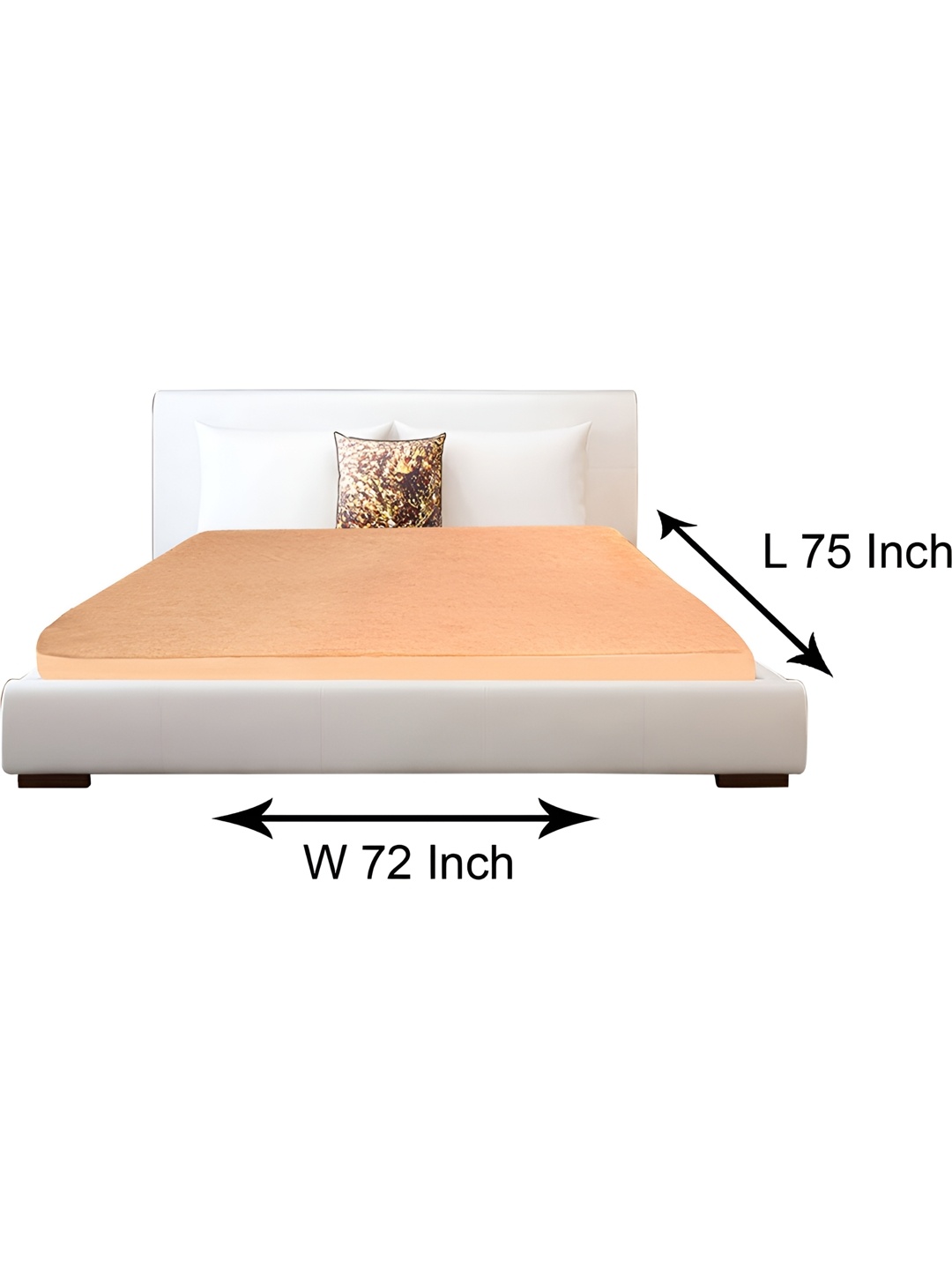 

Stylista Beige Cotton Water Resistant Elastic Strap King Size Mattress Protector