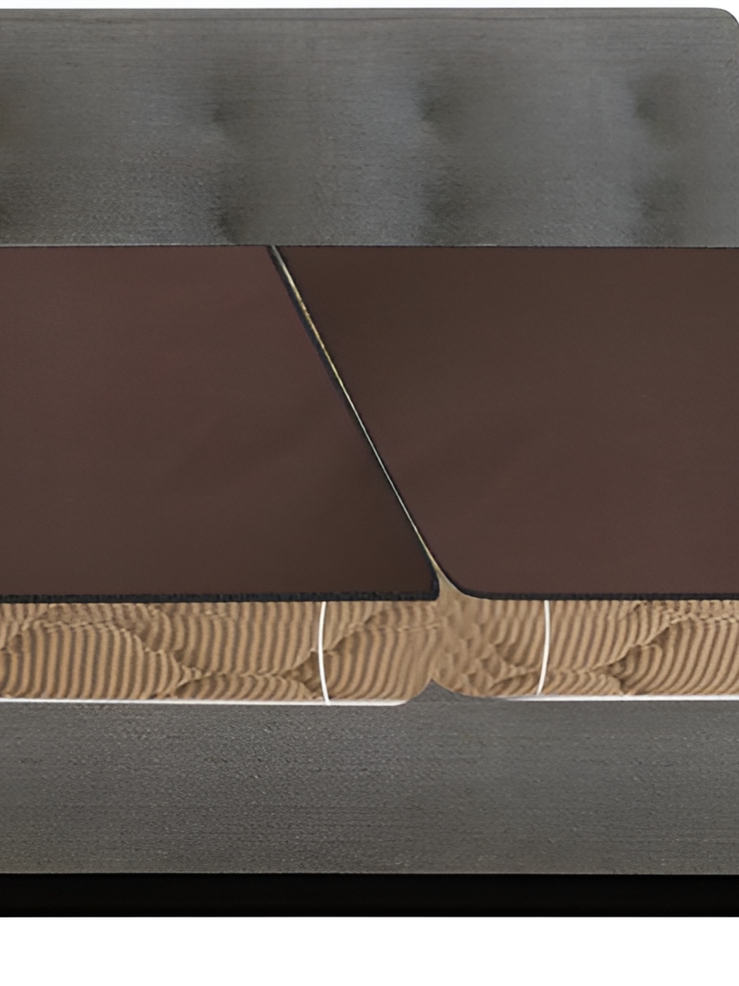 

Stylista Brown 2 Pieces Cotton Water Resistant Elastic Strap Mattress Protectors