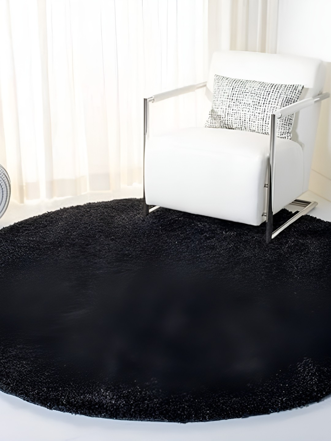 

Shopgallery Black Anti-Skid Shaggy Carpet