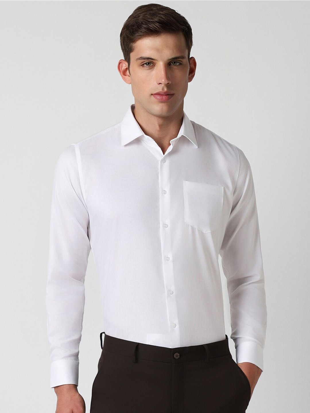 

Van Heusen Spread Collar Slim Fit Cotton Formal Shirt, White