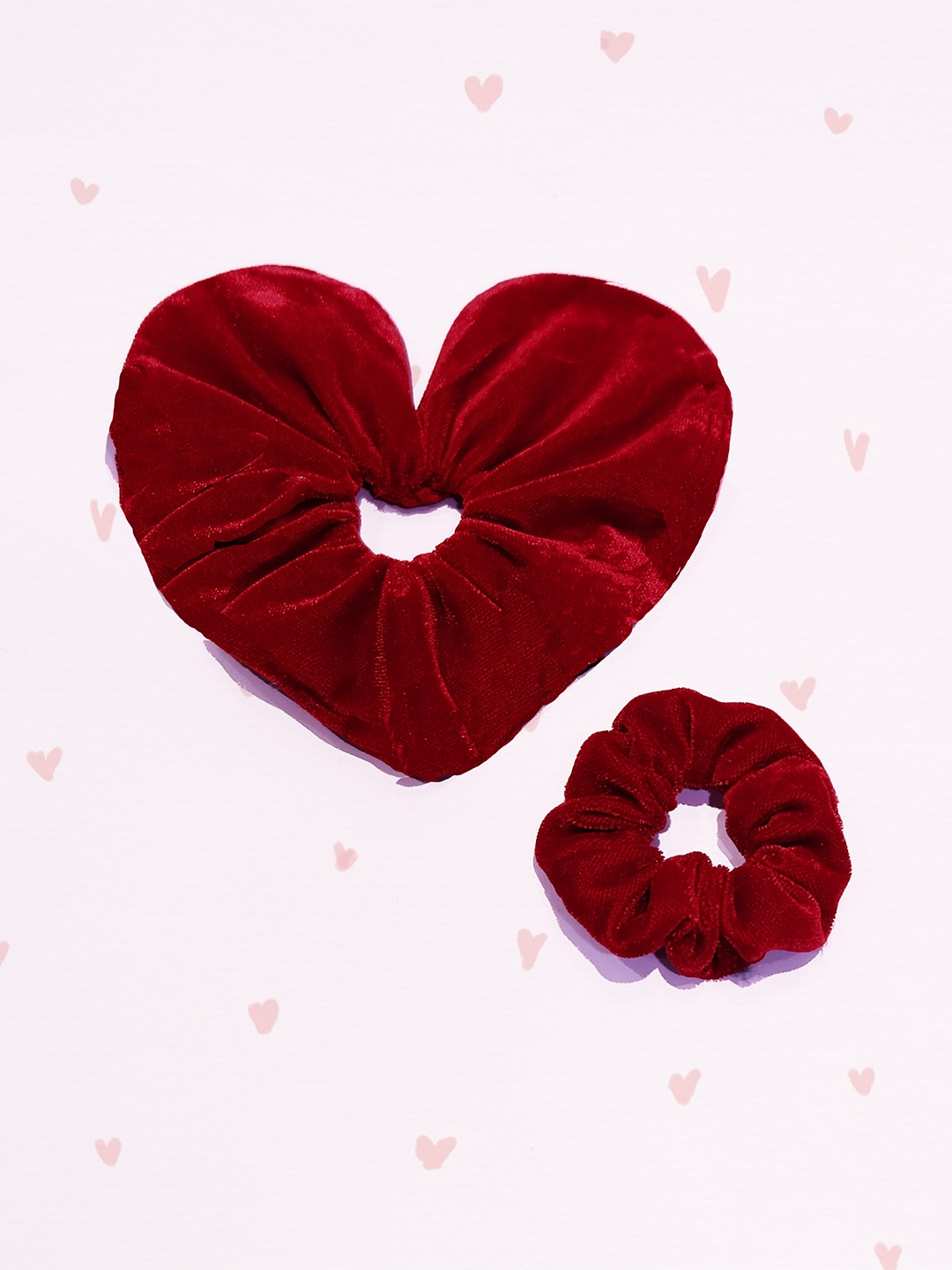 

TIPY TIPY TAP Set of 2 Velvet Hairbands, Red