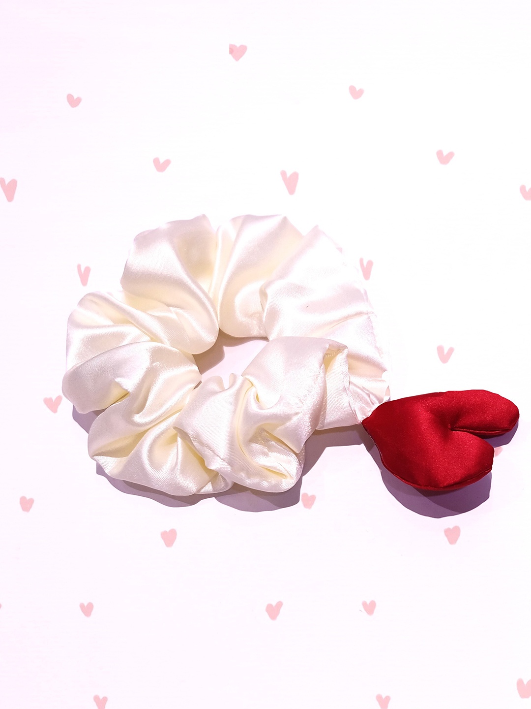 

TIPY TIPY TAP Satin Ponytail Holders, White