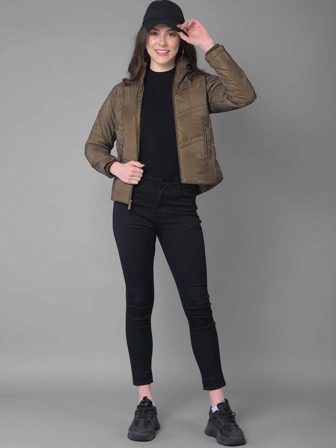 

Crimsoune Club Mock Collar Bomber Jacket, Olive
