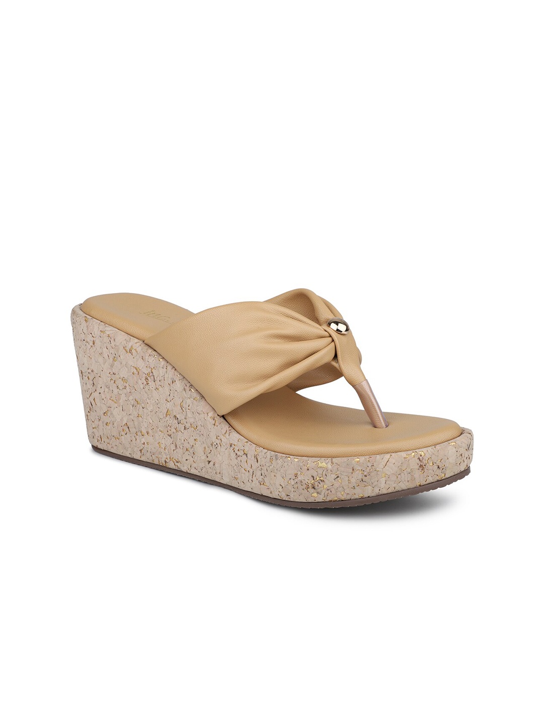 

Inc 5 Open Toe Wedge Heels, Beige