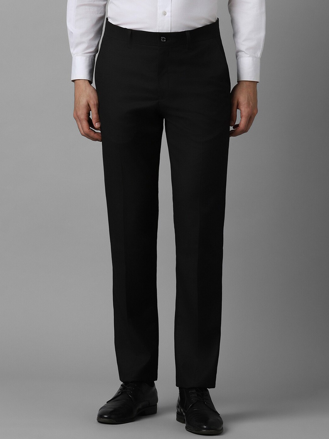 

Louis Philippe Men Black Slim Fit Formal Trousers