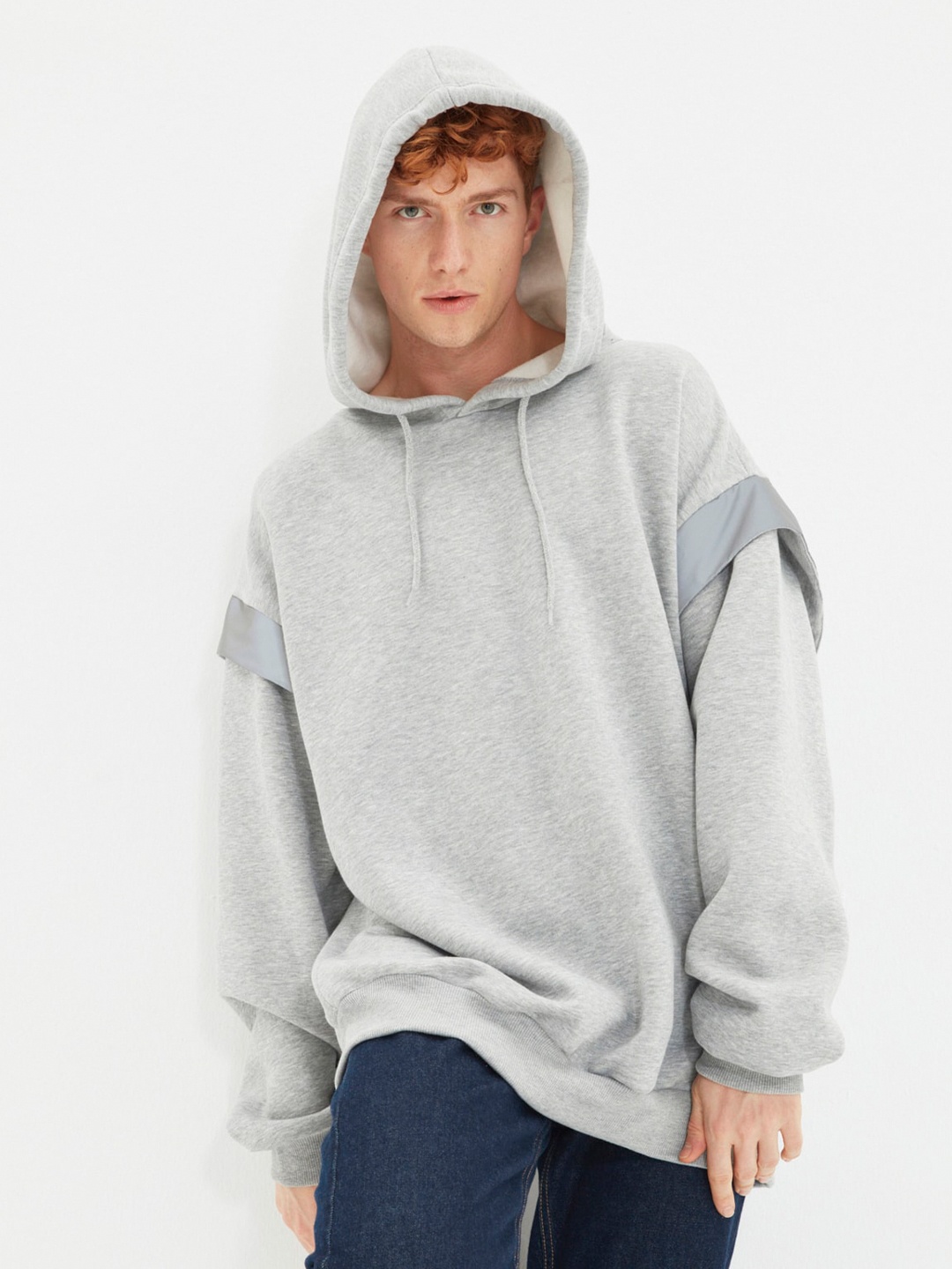 

Trendyol Hooded Cotton Sweatshirt, Grey