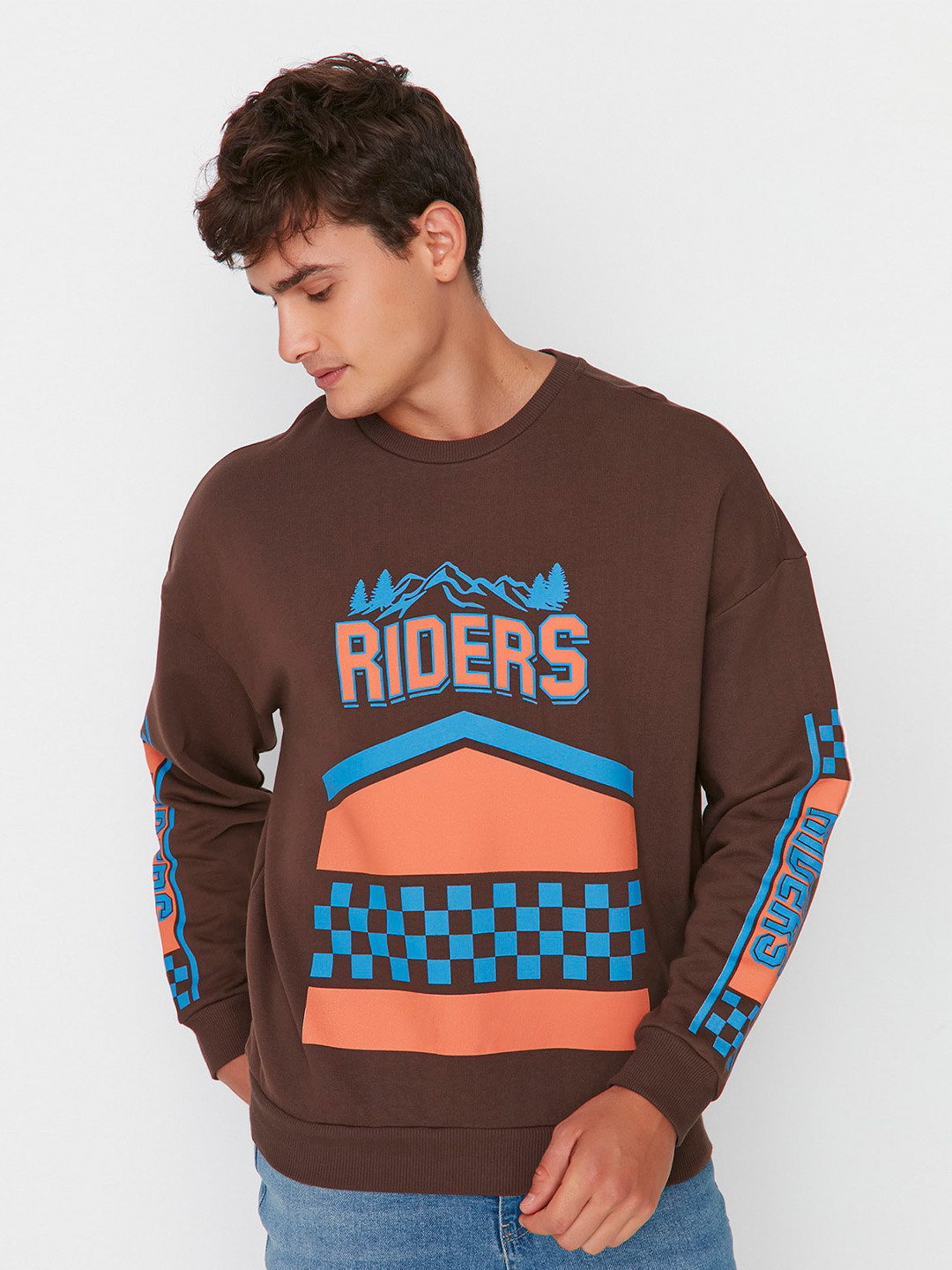 

Trendyol Printed Long Sleeves Round Neck Pullover Sweatshirt, Na