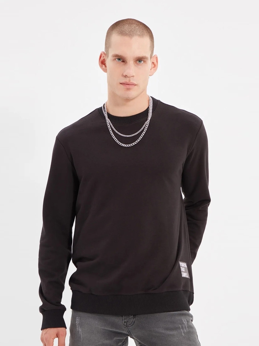 

Trendyol Round Neck Pullover Sweatshirt, Na