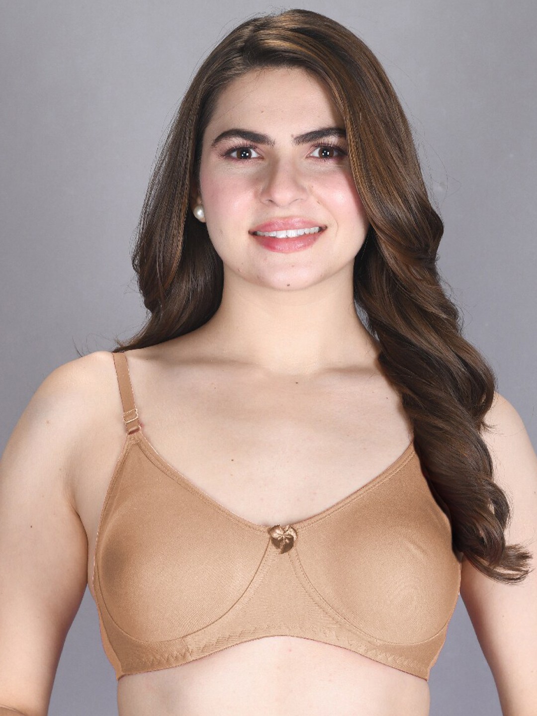 

LUX VENUS Full Coverage Cotton T-shirt Bra With All Day Comfort, Beige